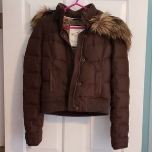 HOLLISTER lined down bomber jacket